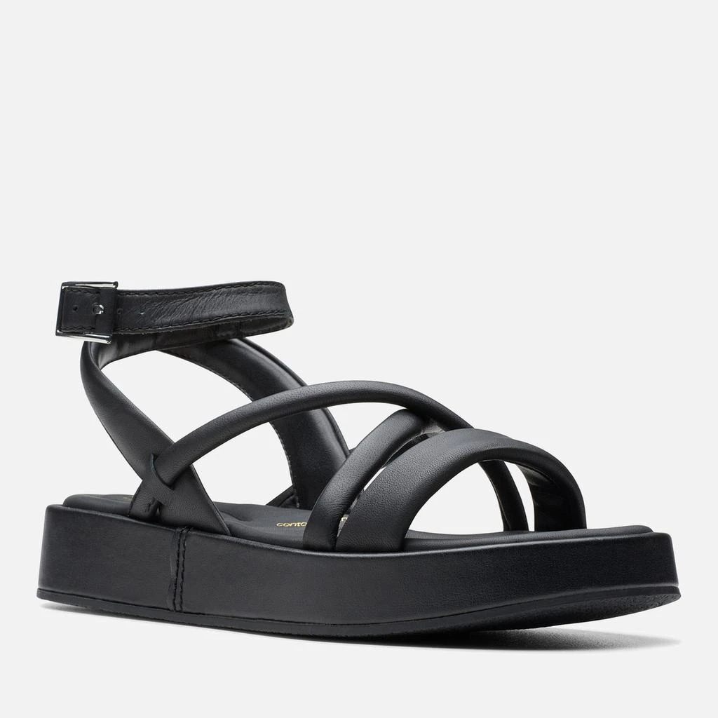 Clarks Clarks Women's Alda Leather Cross Sandals 2
