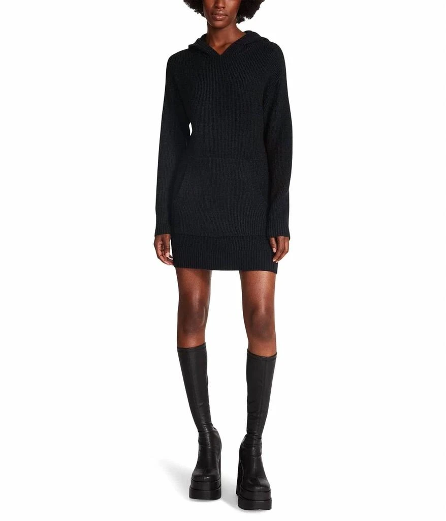 danielle guizio cable knit backless turtleneck dress Black Cable Knit Backless Turtleneck Dress – 017 Shop main image 1