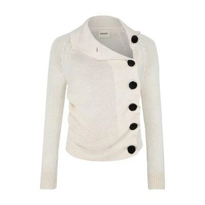 Khaite Lorrai silk cardigan 1