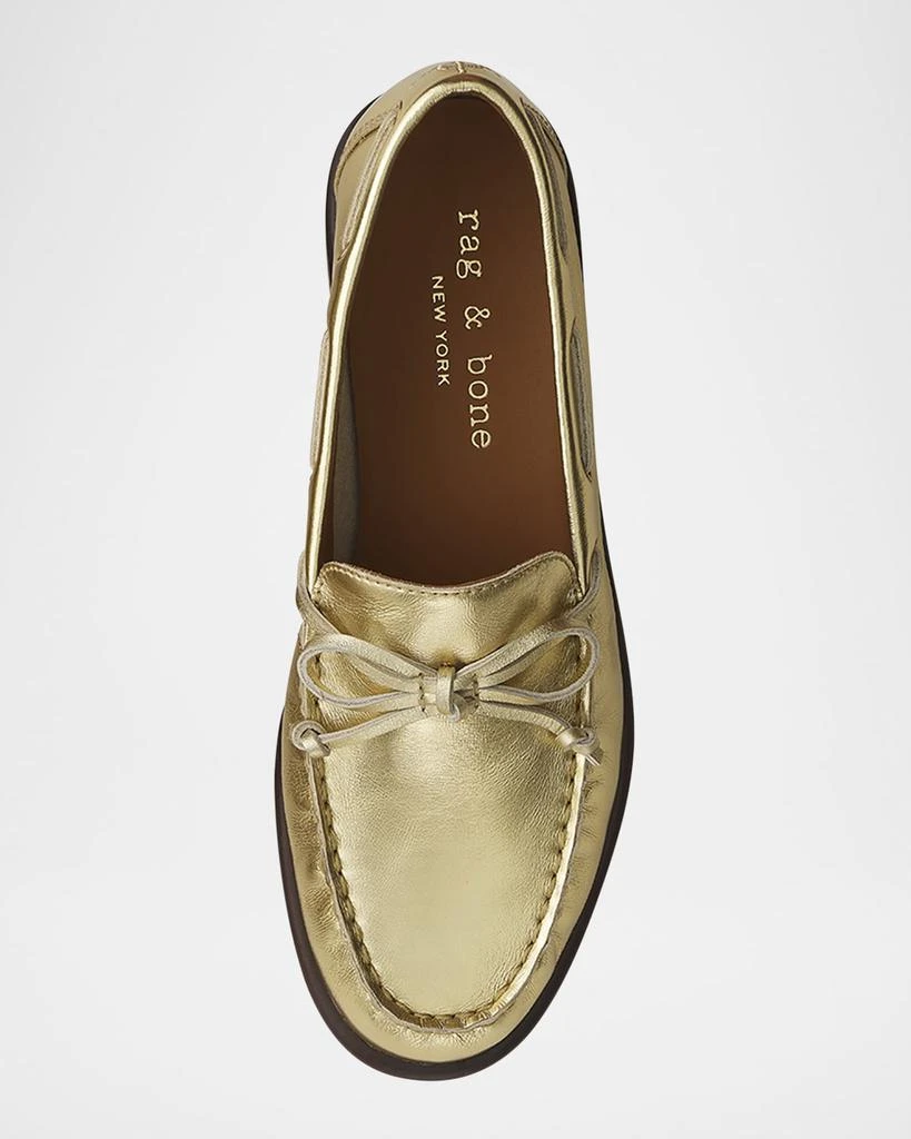 Rag & Bone Carter Metallic Boat Loafers 3