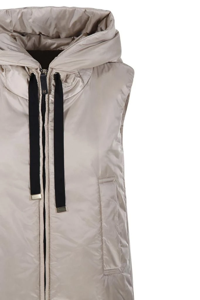 MAX MARA THE CUBE Max Mara The Cube Greengo Zip-Up Drawstring Gilet 4