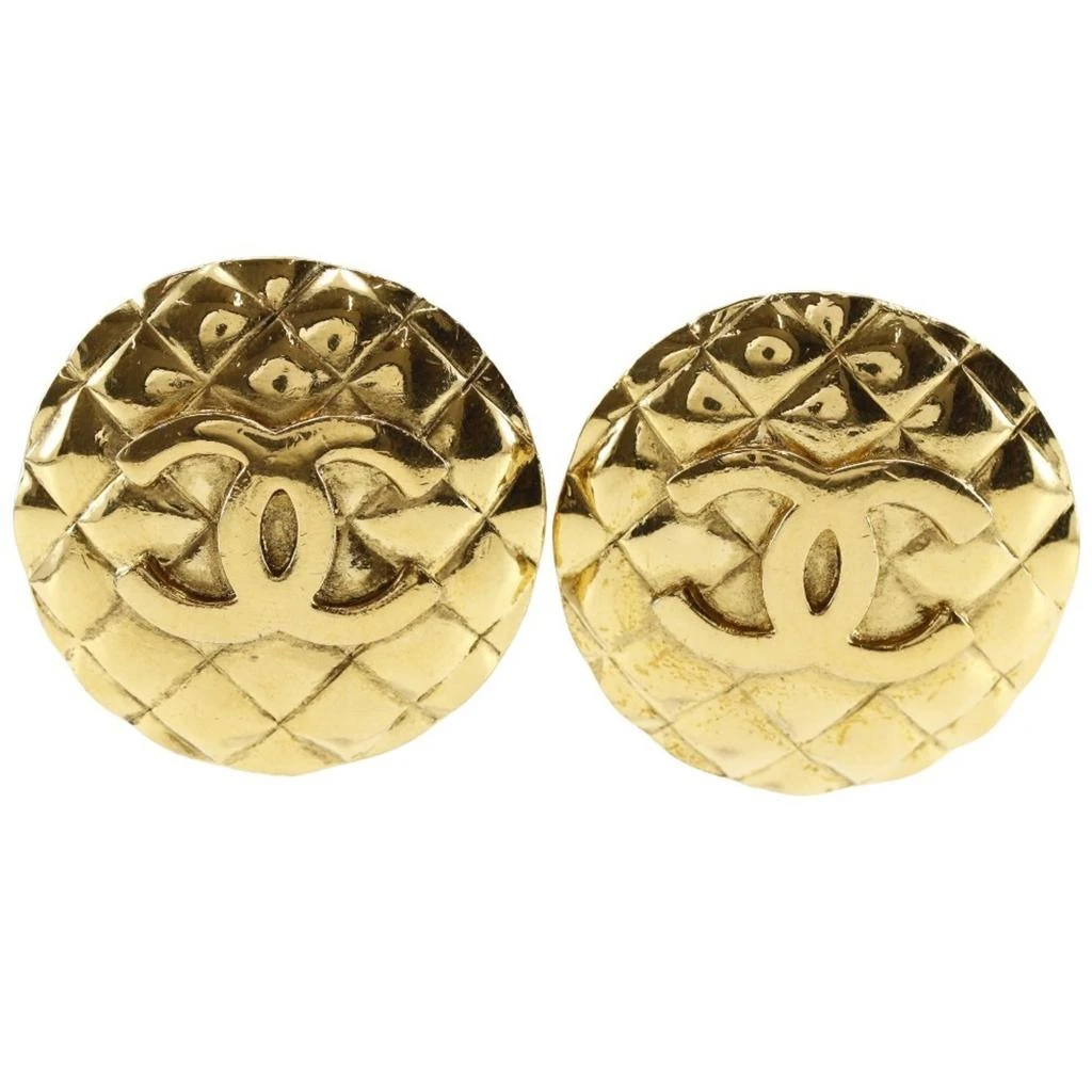 Chanel gold Plating Clip Earrings (Pre-Owned)