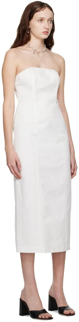 Staud White Daniela Midi Dress 2