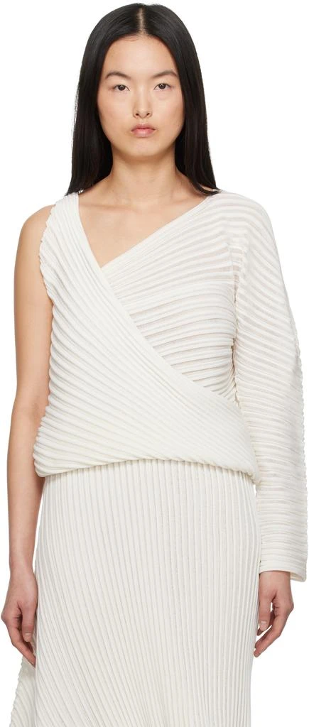 Issey Miyake Off-White Stream Blouse 1