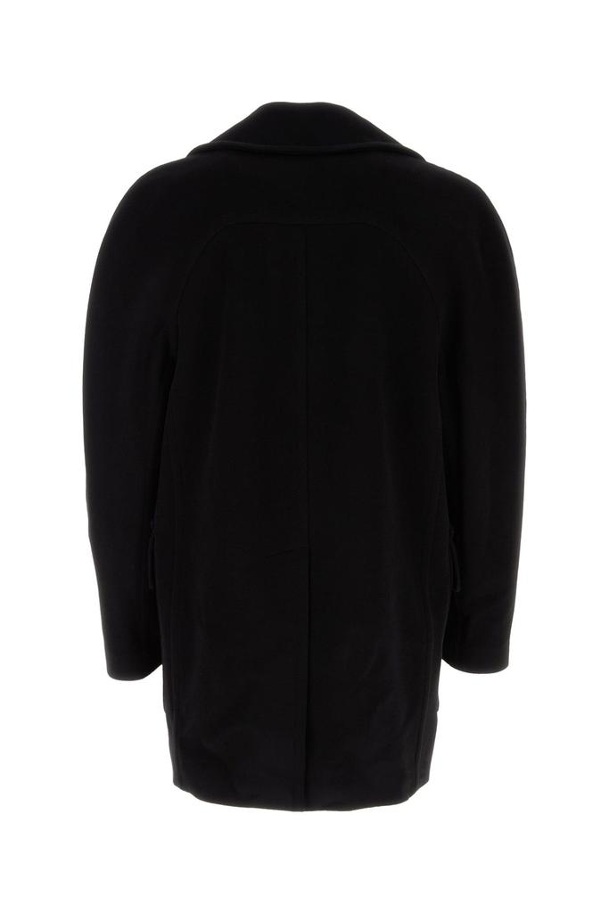 Alexander McQueen Black wool blend coat