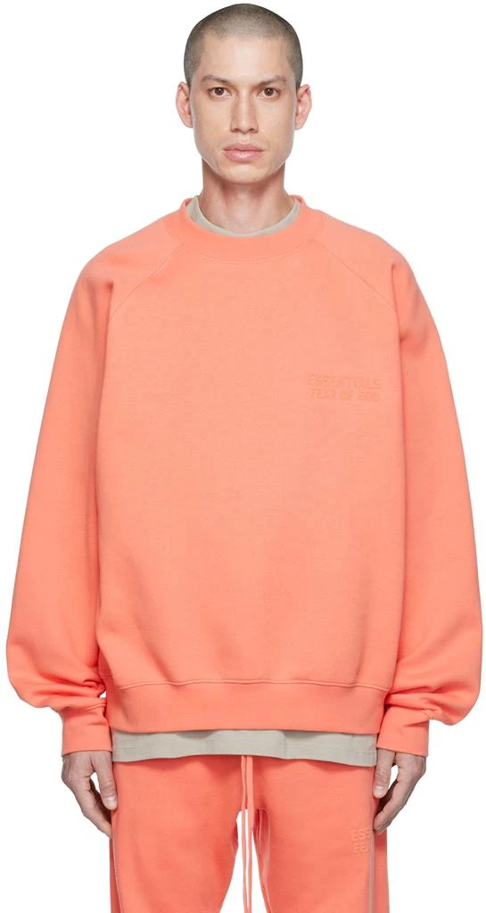 Essentials Pink Crewneck Sweatshirt 1