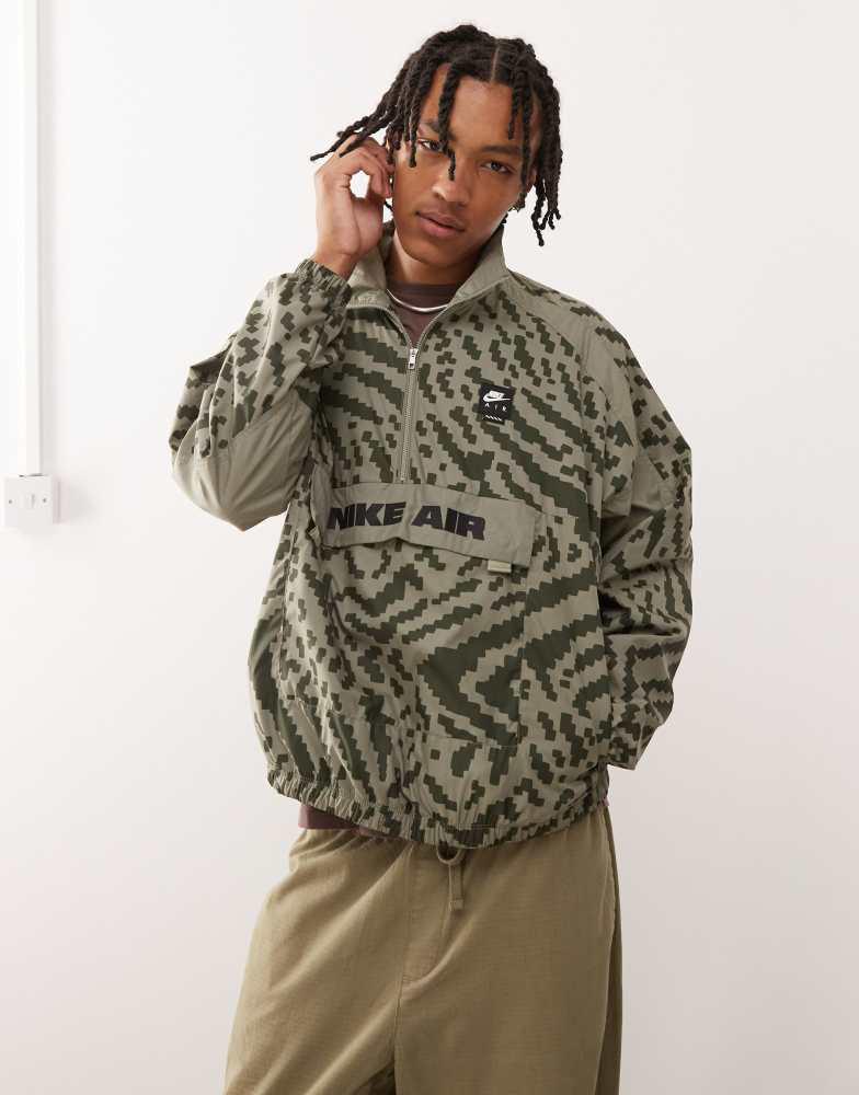 nike air green jacket