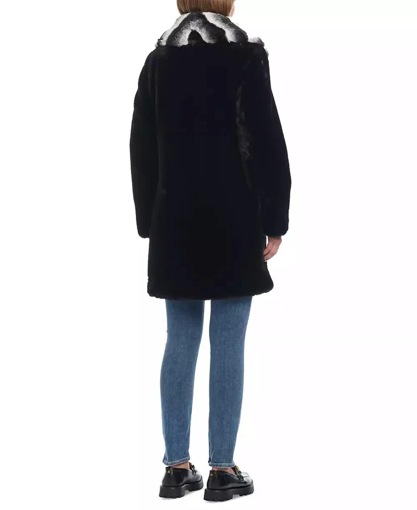 JONES NEW YORK Women's Faux-Fur Shawl-Collar Coat 2