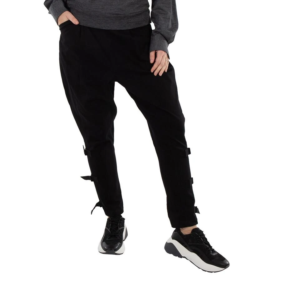 YOHJI YAMAMOTO Y'S Ladies Black Jodhpurs Twill Pants, Brand Size 1 (X-Small)