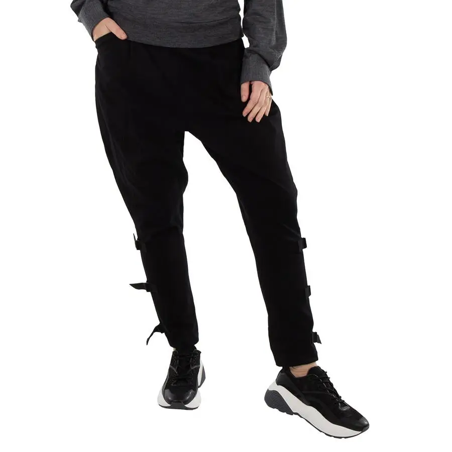 YOHJI YAMAMOTO Ladies Black Jodhpurs Twill Pants
