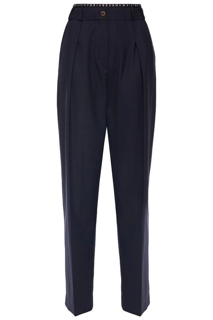 Victoria Beckham Pleated twill tapered pants 1