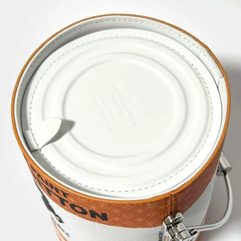 Louis Vuitton Louis Vuitton White Coated Canvas Graphic Print Monogram Paint Can Bag 10