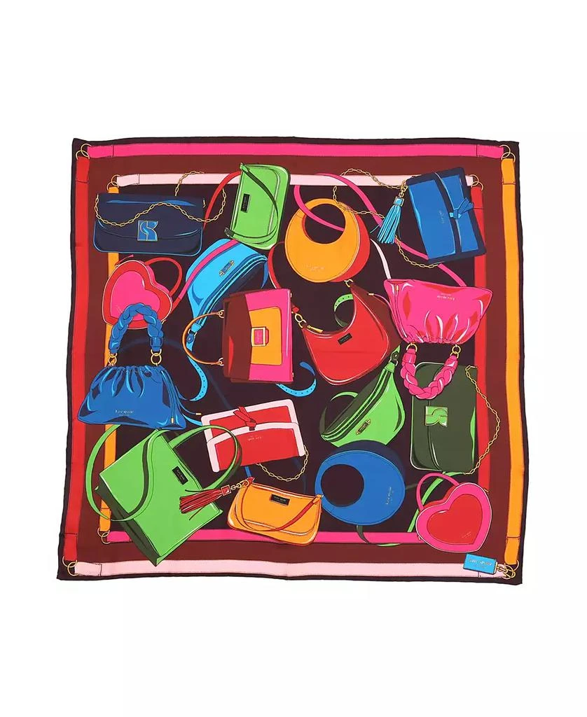 Kate Spade Women's Bag Print Silk Square Scarf 1