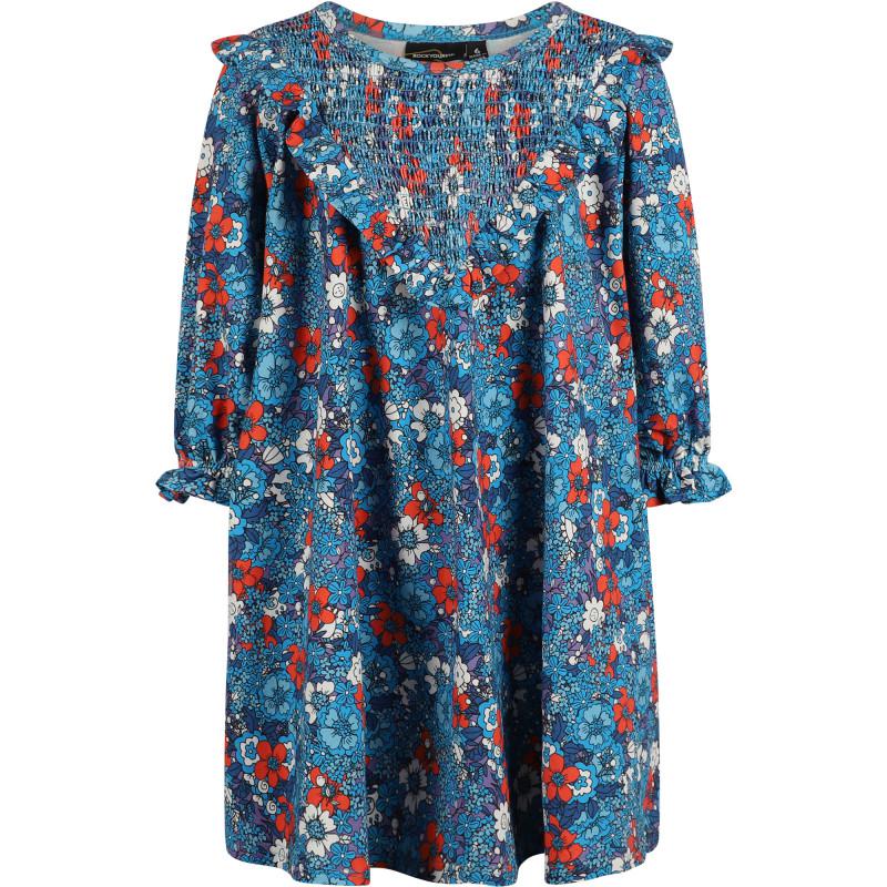 Rock Your Baby Flowers print oversize dress in blue