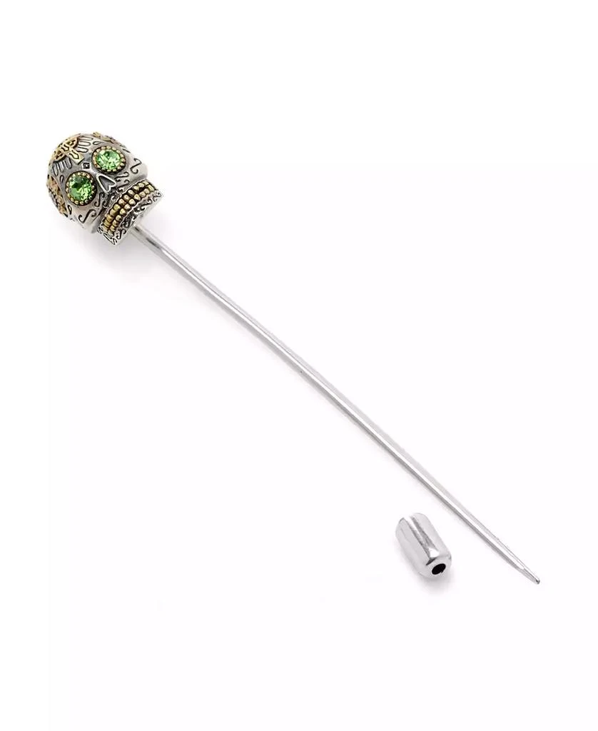 Ox and Bull Trading Co. Men's Sterling Silver Skull Stick Pin 4