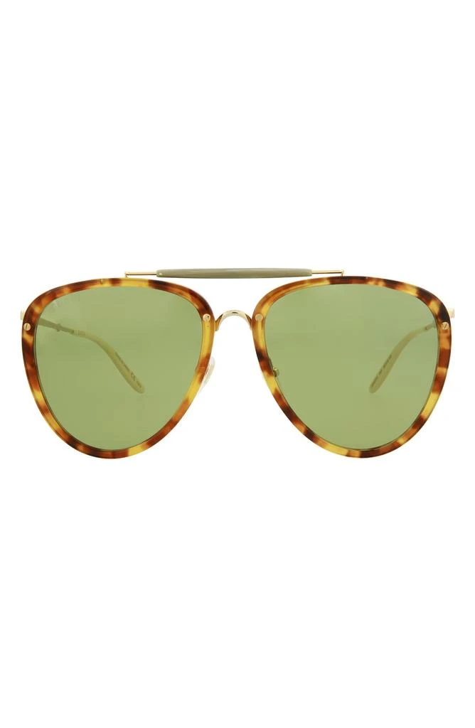 Gucci 58mm Aviator Sunglasses 1