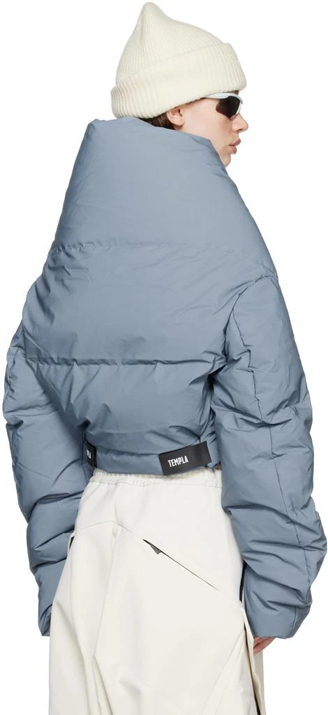 TEMPLA Blue Wrap Down Jacket 3