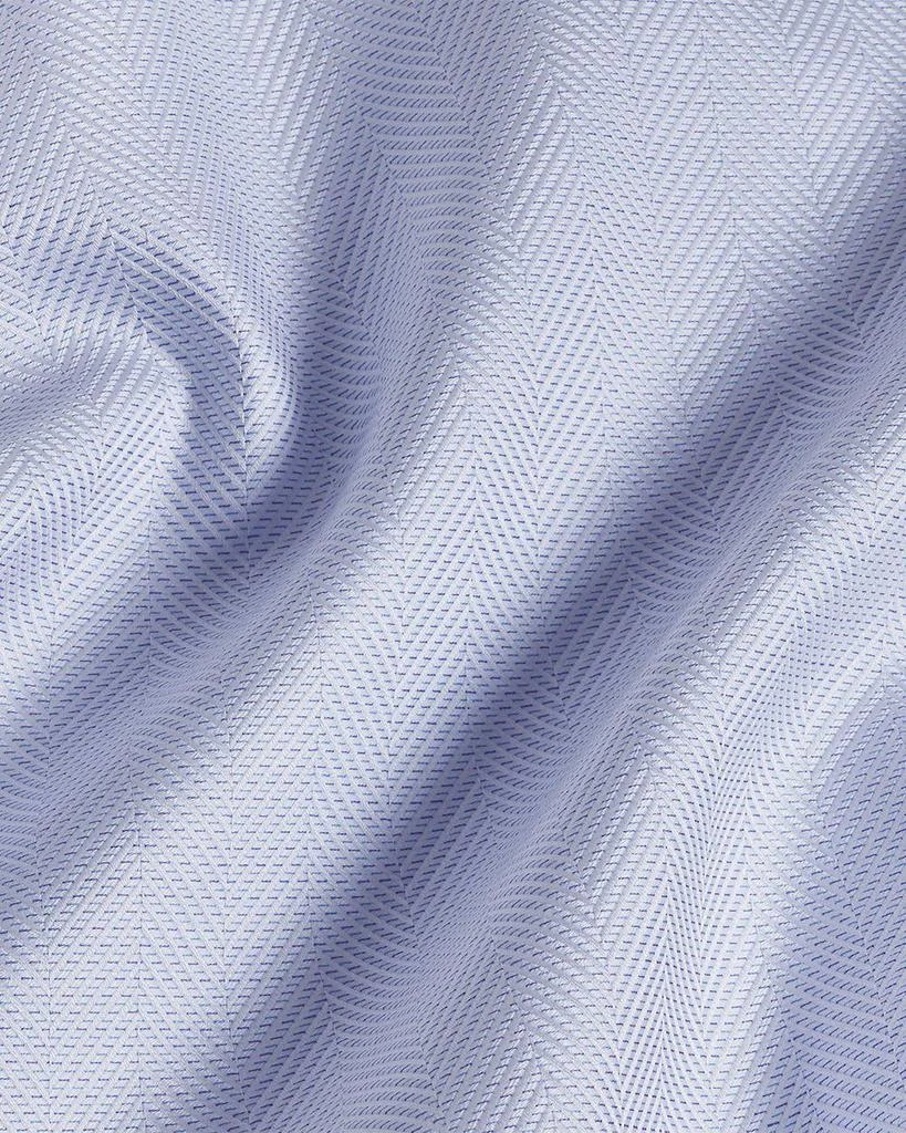 David Donahue Trim Fit Tic Herringbone Dress Shirt 3