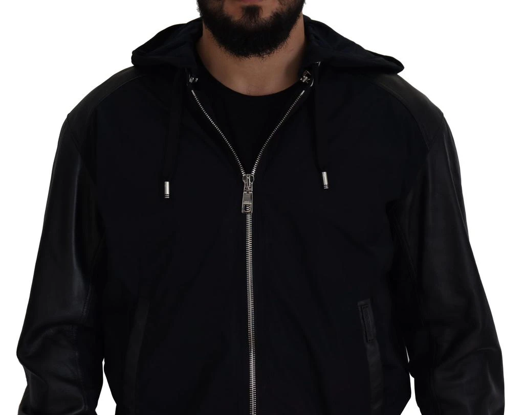 Dolce & Gabbana Dolce & Gabbana Black Polyester Hooded Blouson Coat Jacket 3