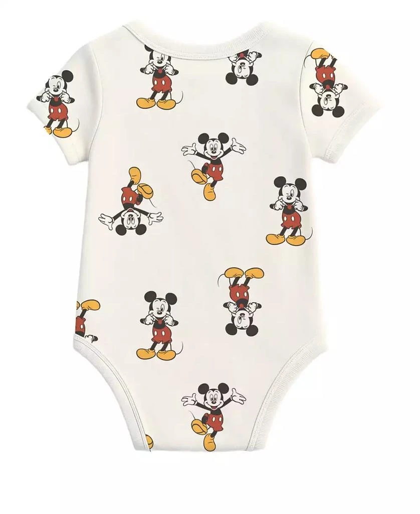 Disney Baby Boys
 Mickey Mouse Short-Sleeve Bodysuit, 3-Pack Set 3