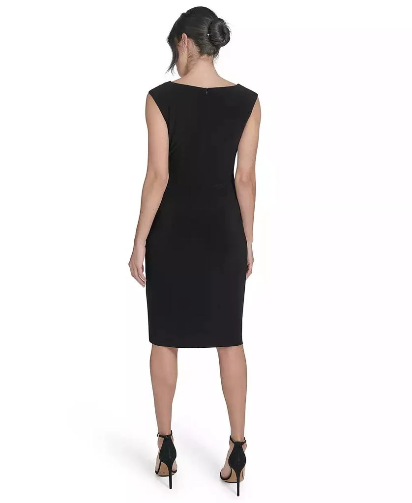 Jessica Howard Petite Sleeveless Asymmetric Sheath Dress 2