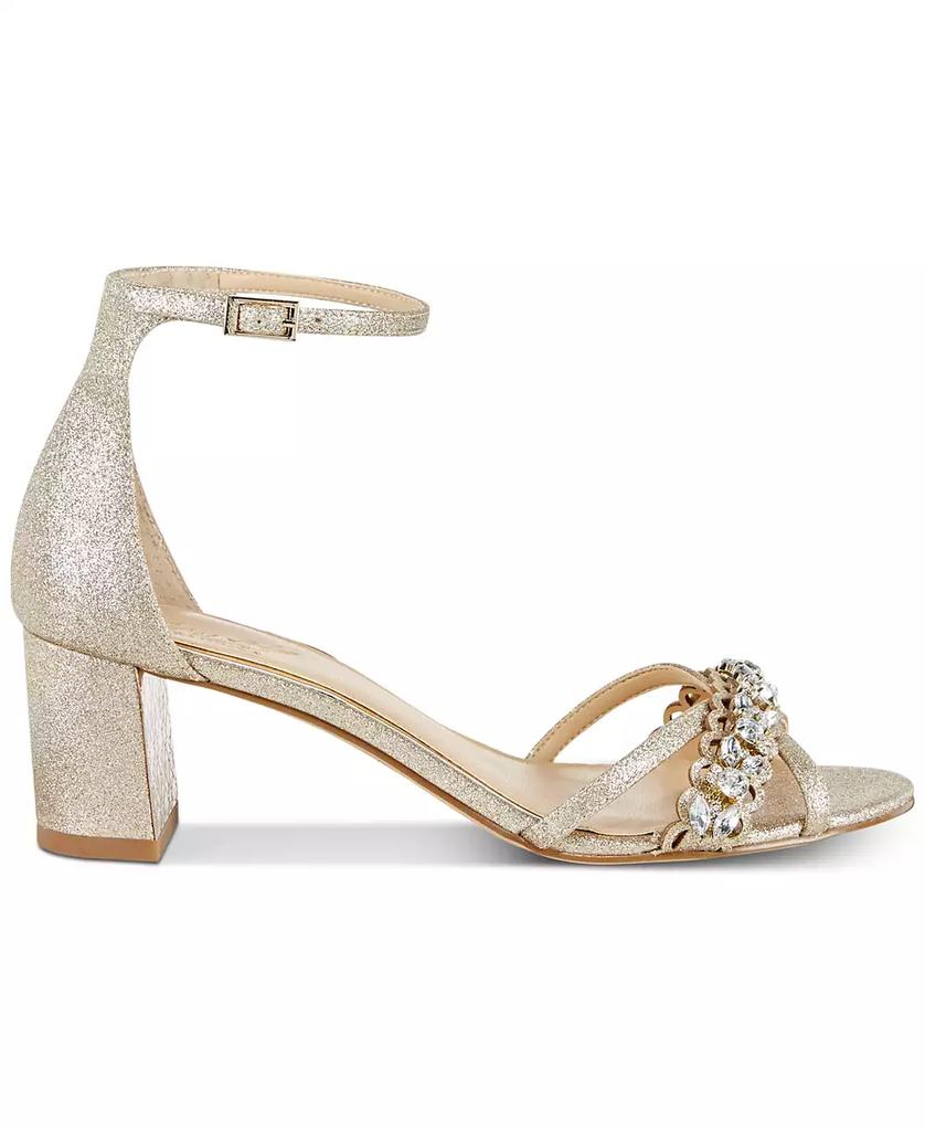 Badgley Mischka Women's Giona Block Heel Evening Sandals