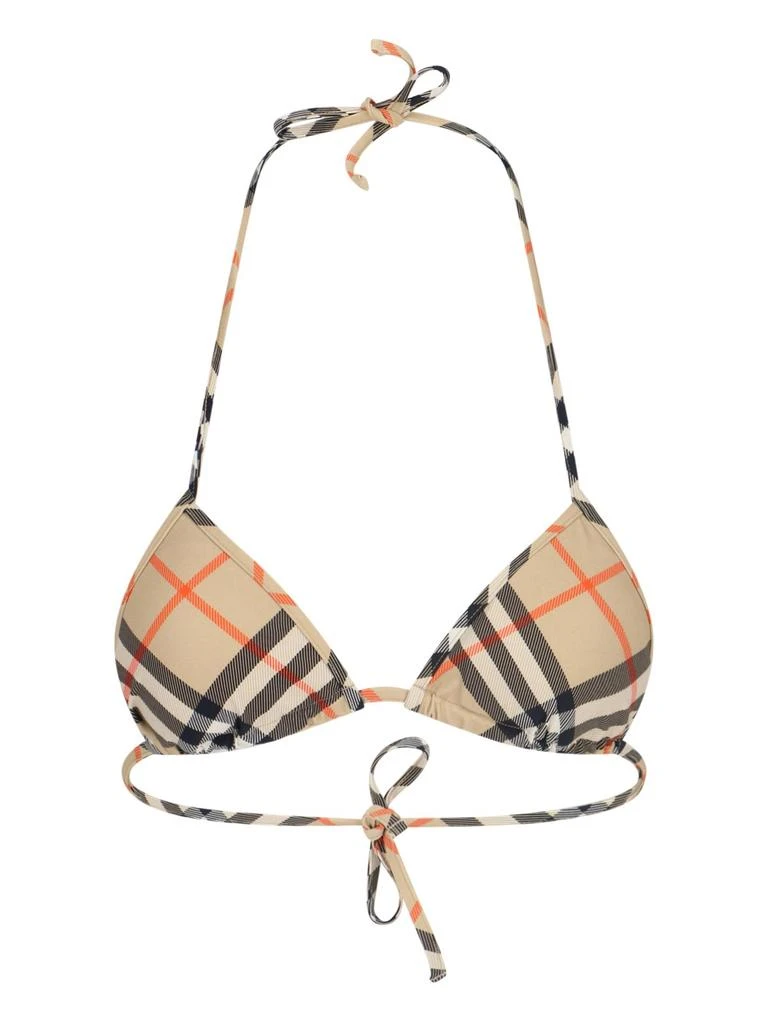 Burberry Burberry Checked Bikini Top 1