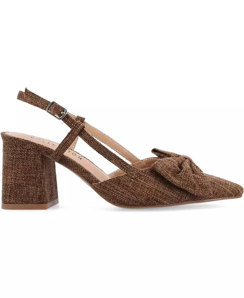Journee Collection Women's Tailynn Wide Width Slingback Block Heel Pumps 2