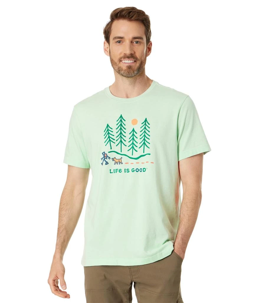 Life is Good Hiking Through The Woods Short Sleeve Crusher™ Tee 1
