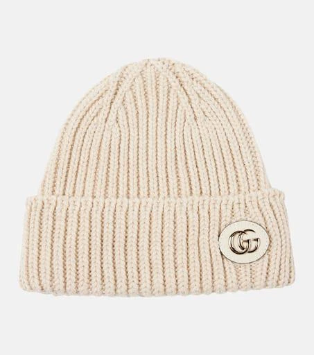 Gucci Double G wool-blend lamé beanie 1