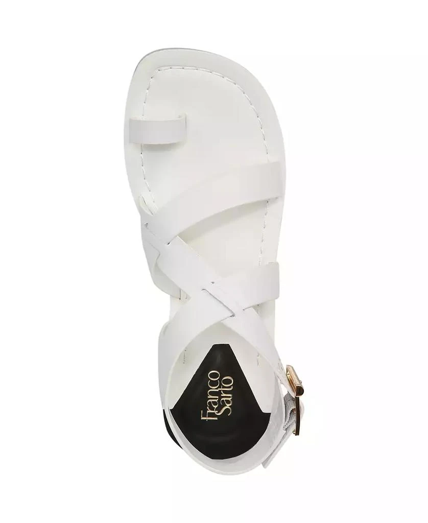 Franco Sarto Women's Ina Toe Loop Ankle Strap Stacked Heel Sandals 4