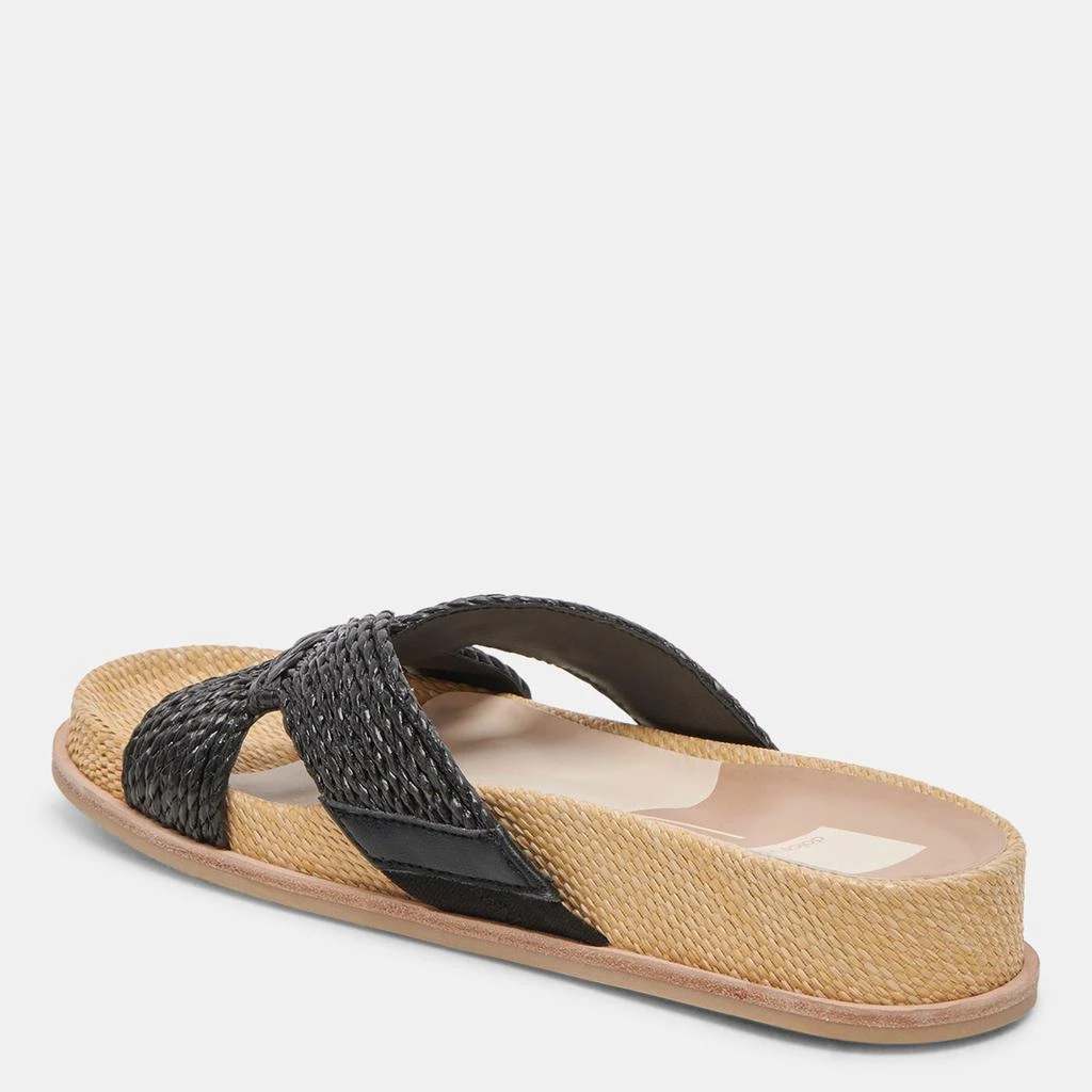 Dolce Vita Selda Sandals Onyx Raffia 5