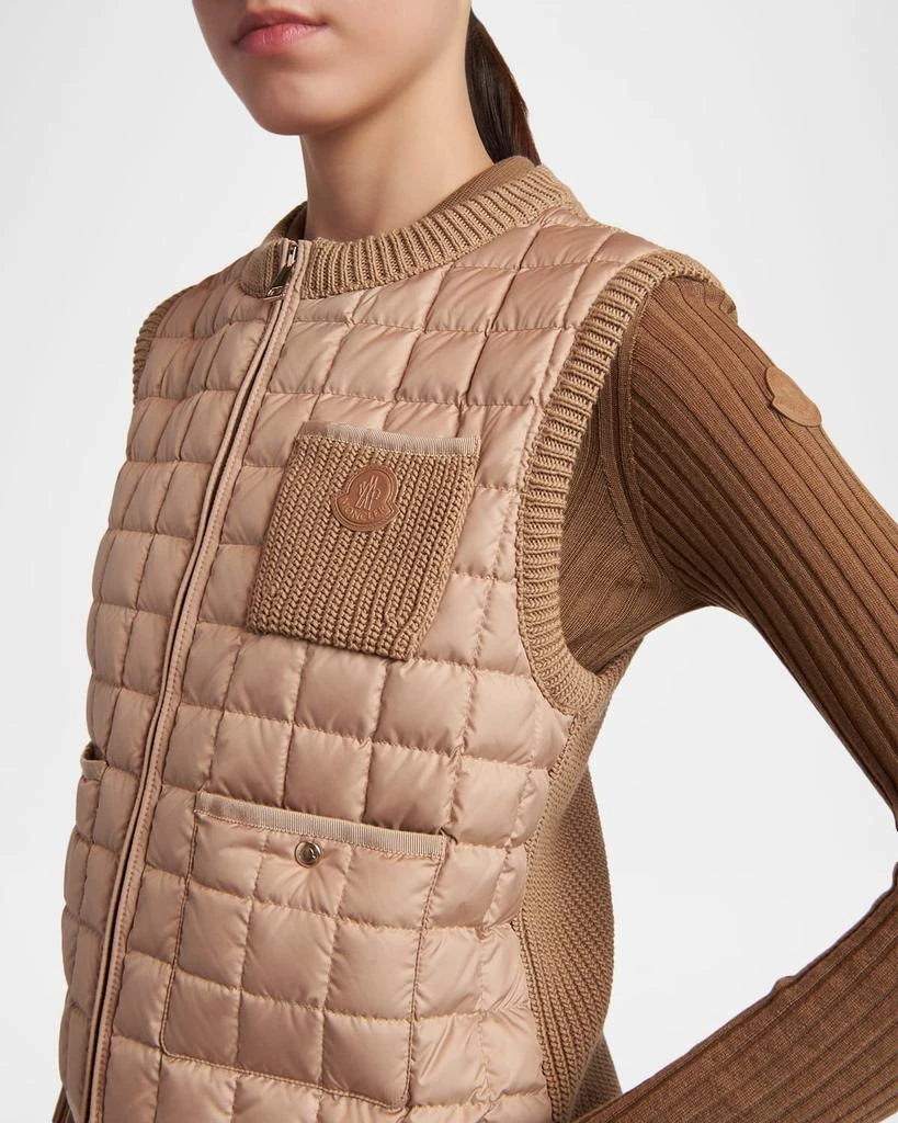 Moncler Quilted Combo Down Vest 5