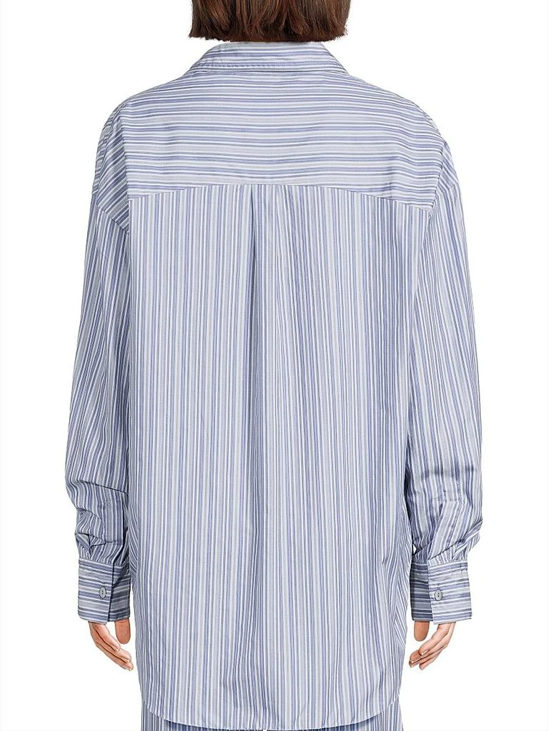 Faithfull the Brand En Vau Striped Cotton Button-Front Shirt 5