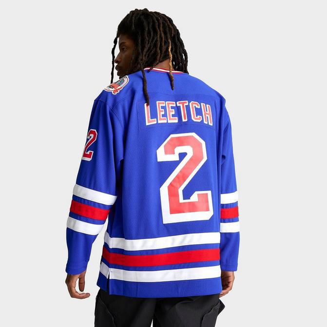 Mitchell and Ness Men's Mitchell & Ness Blue Line Brian Leetch New York Rangers NHL 93-94 Hockey Jersey