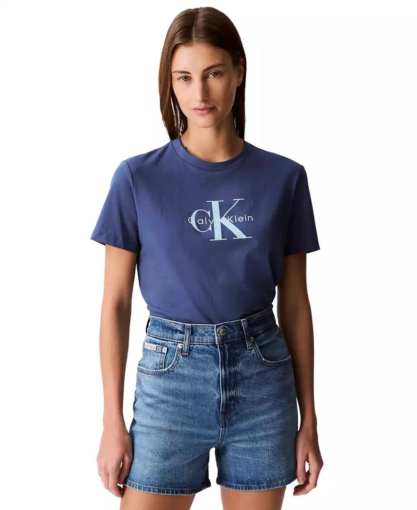 Calvin Klein Women's High-Rise Cotton Denim Shorts