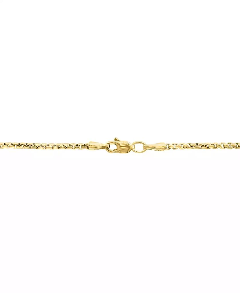 Effy EFFY® Men's Black Spinel Square Cross 22" Pendant Necklace (3/4 ct. t.w.) in Gold-Plated Sterling Silver 4
