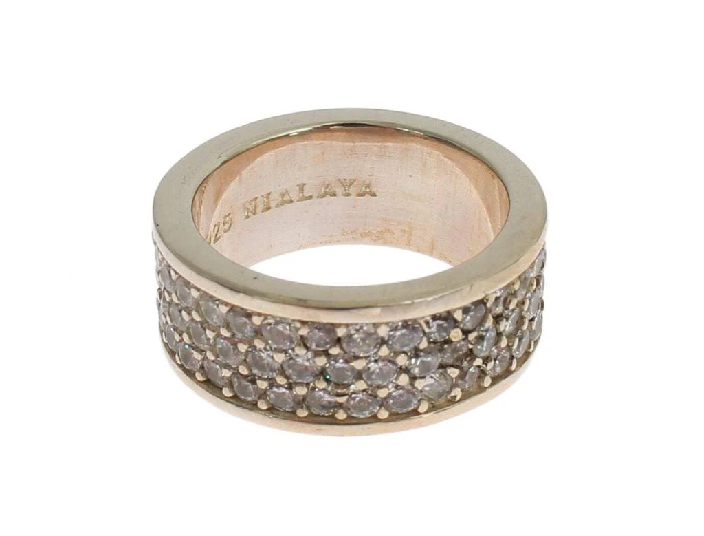 Nialaya Nialaya Silver Womens CZ 925 Sterling Ring 3