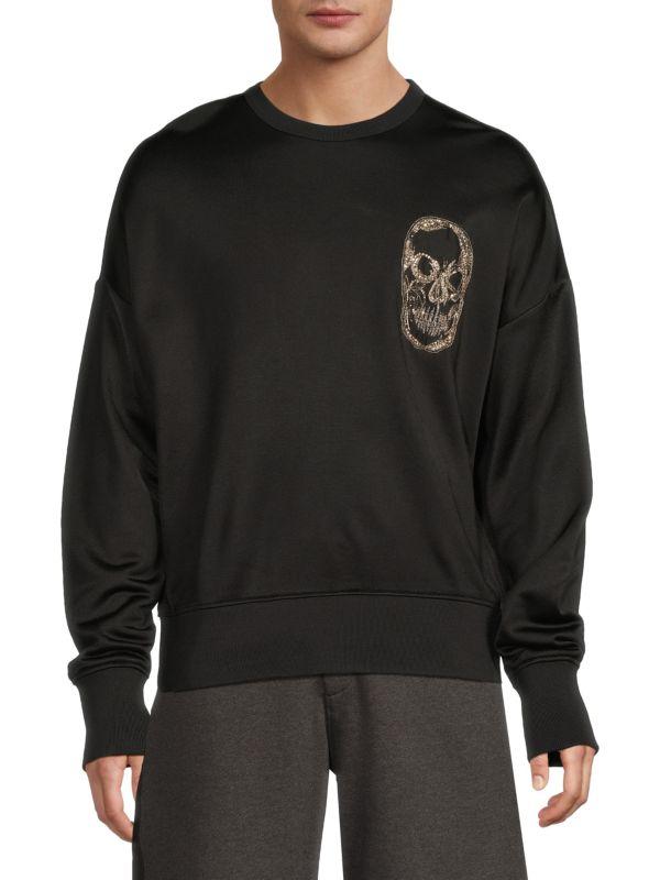 McQueen Embellished Skull Sweatshirt