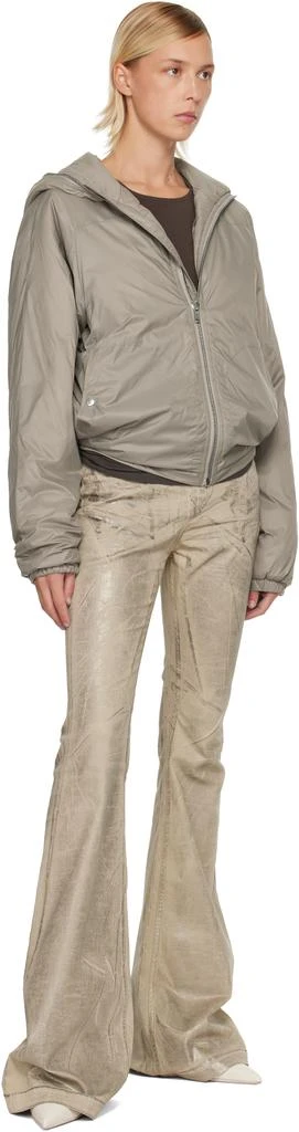 Rick Owens Silver Concordians Bolan Bootcut Jeans 4