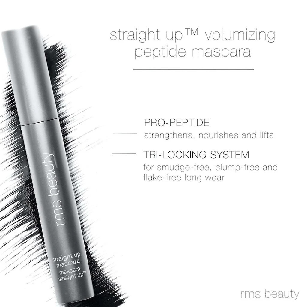 RMS Beauty RMS Beauty Straight Up Volumizing Peptide Mascara 0.34 fl. oz. - blackest black 7