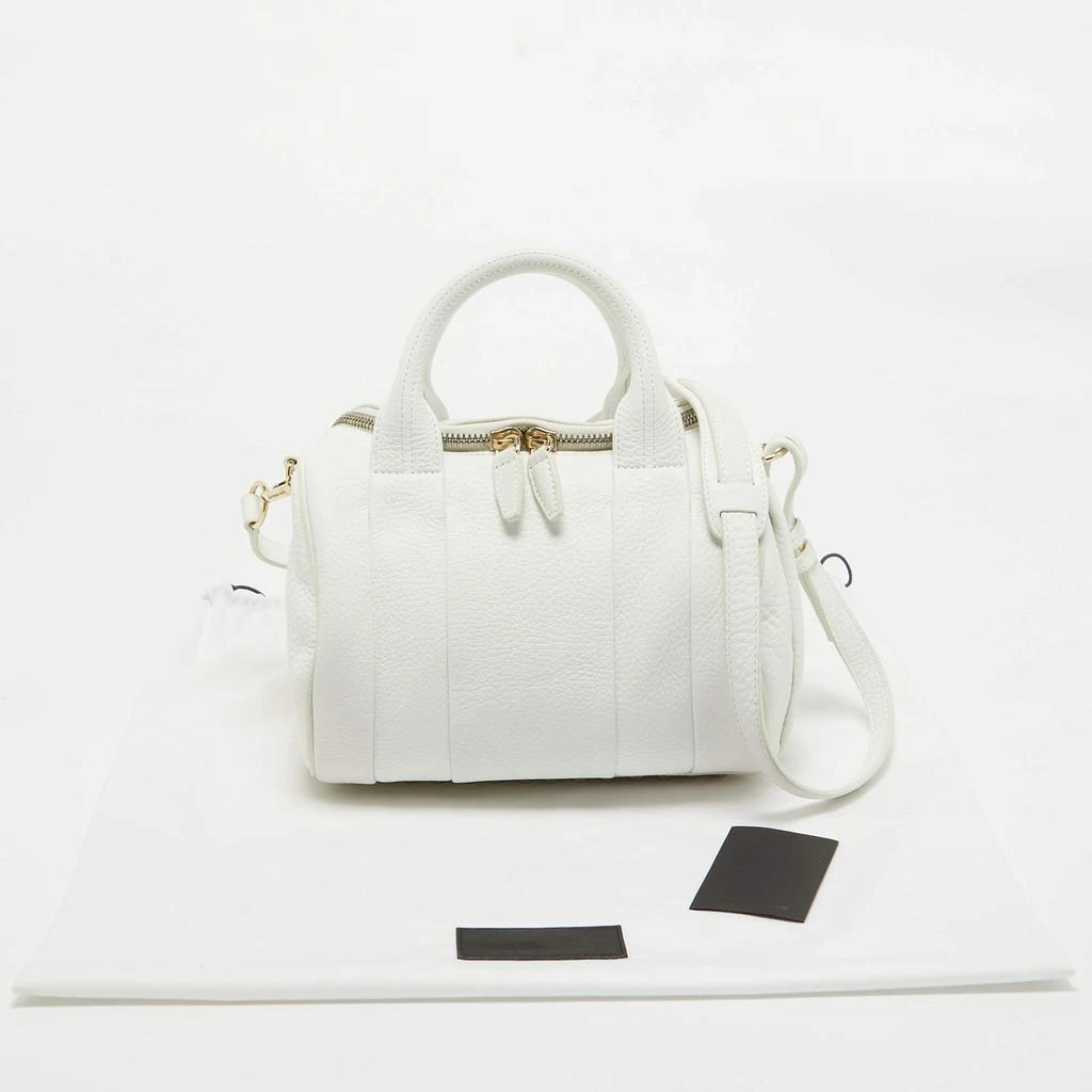 Alexander Wang Alexander Wang White Grained Leather Rocco Bag 11