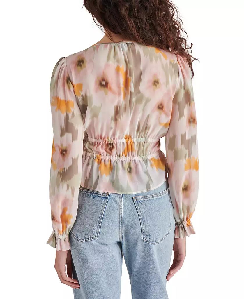 BB Dakota Steve Madden Women's Ardenne V-Neck Long-Sleeve Top