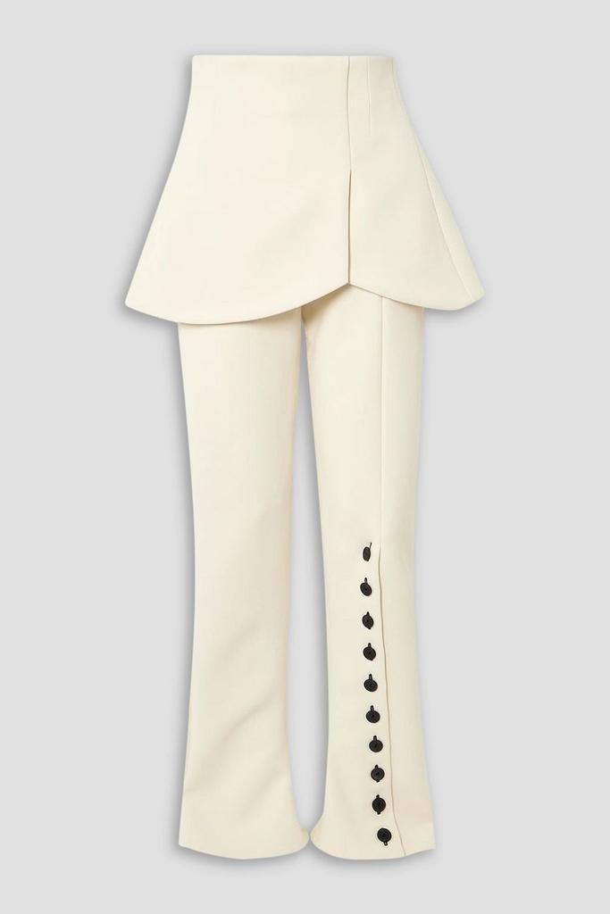 A.W.A.K.E. Mode Basque layered woven flared pants