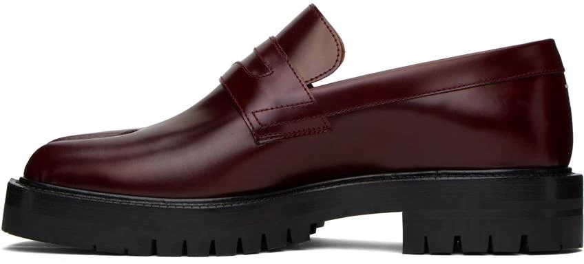 MAISON MARGIELA Burgundy Tabi County Loafers 3