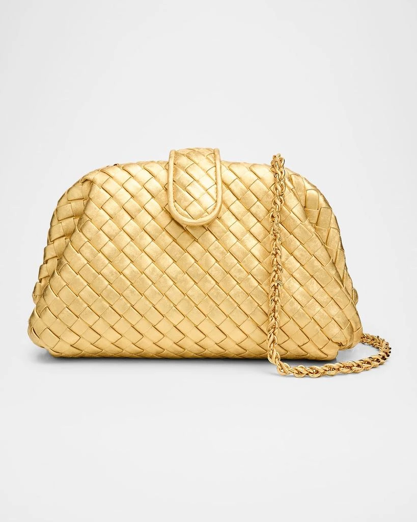 Bottega Veneta Lauren 1980 Small Laminated Leather Clutch Bag 1