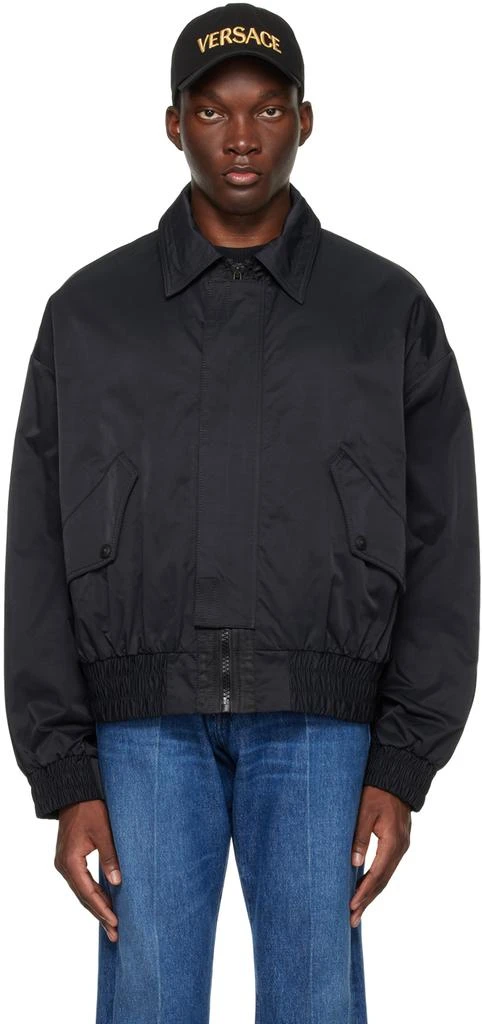 Versace Black Zip Bomber Jacket 1