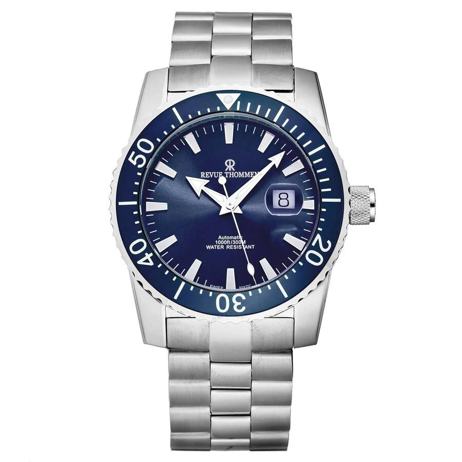Revue Thommen Diver Automatic Blue Dial Men's Watch 17030.2135 1