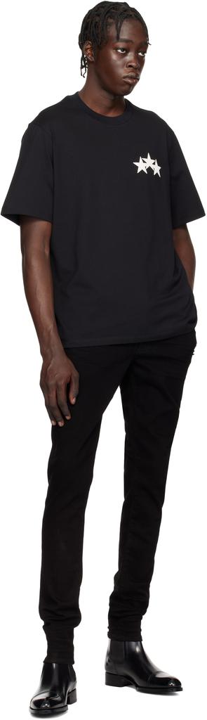 AMIRI Black Three Star T-shirt - T-Shirts - BeyondStyle
