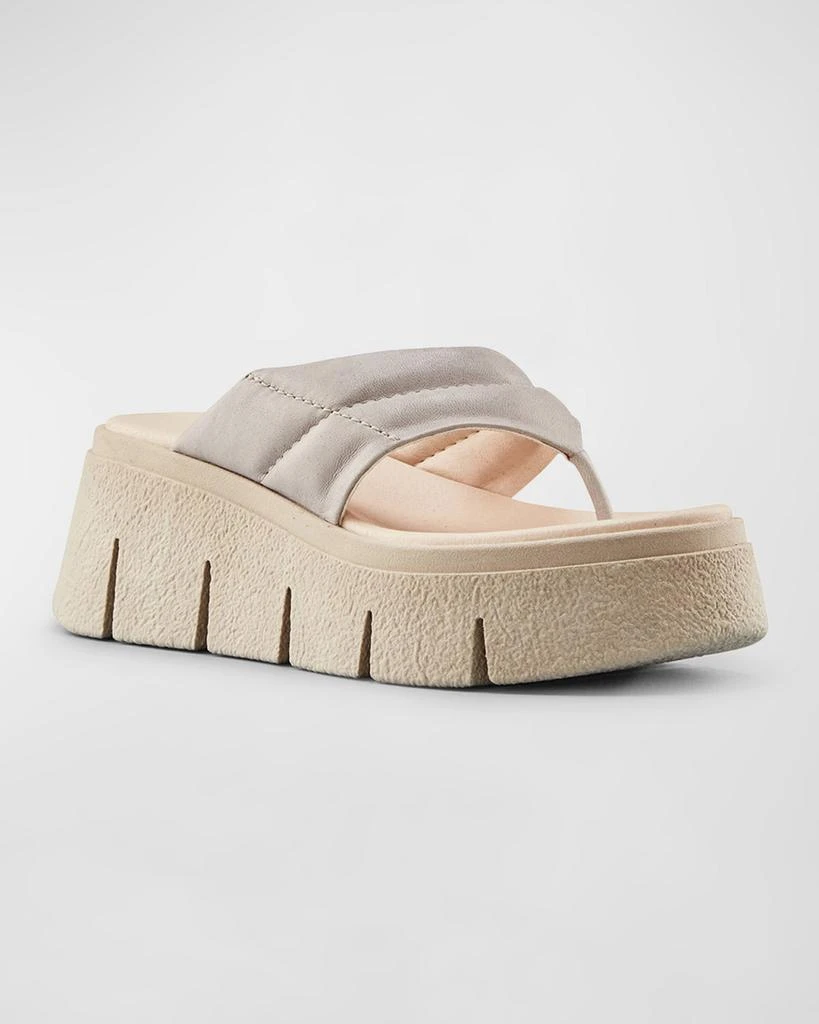 Cougar Abba Leather Thong Wedge Sandals 2